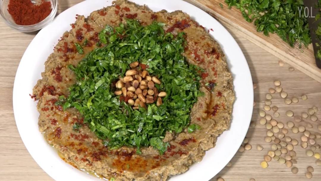 ממרח עדשים ירוקות